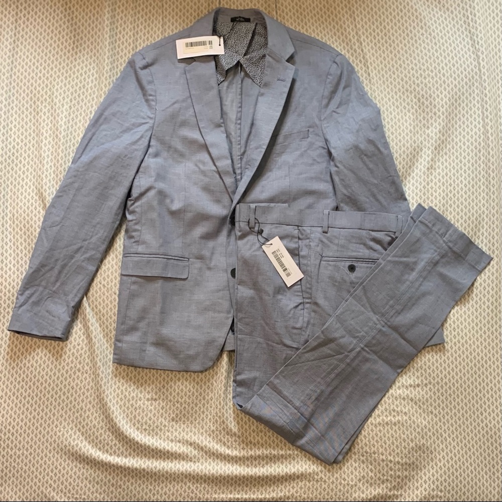Frank + Oak Light Blue Summer Suit (NWT)